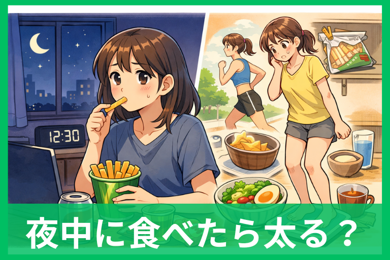 夜中にじゃがりこを食べたら太る？大丈夫？太りやすさの境界線と立て直し方