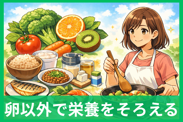 【完全栄養食】卵以外で栄養をそろえる！身近な食材と市販品の賢い使い分け