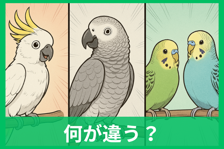 オウム・インコ・ヨウムの違い 見分け方・分類・性格・寿命・飼いやすさを完全解説