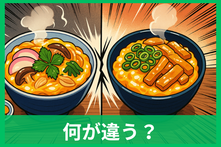 木の葉丼と衣笠丼の違いを一発理解！具材・味・由来をやさしく解説