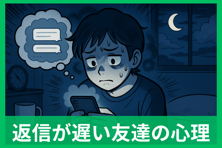 返信が遅い友達の心理5選 不安・イライラを減らす賢い付き合い方