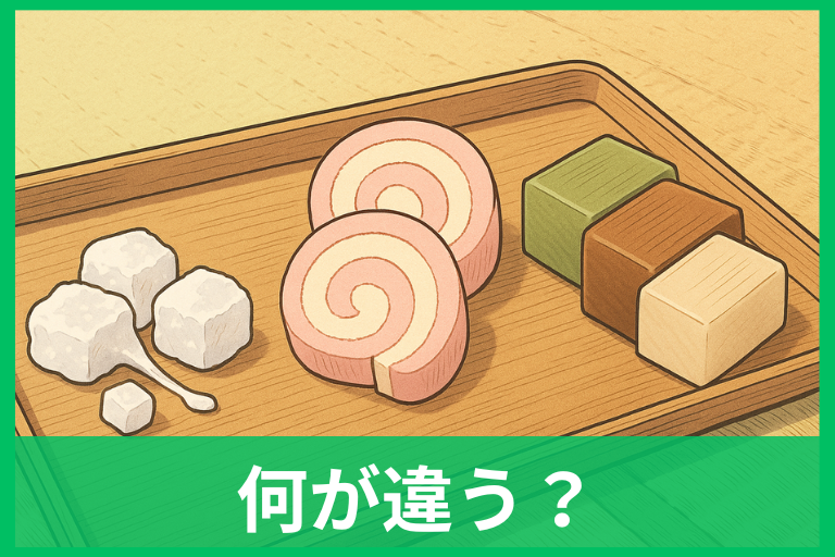 求肥・すあま・ういろうの違いは?材料・作り方・食感・地域性まで徹底解説