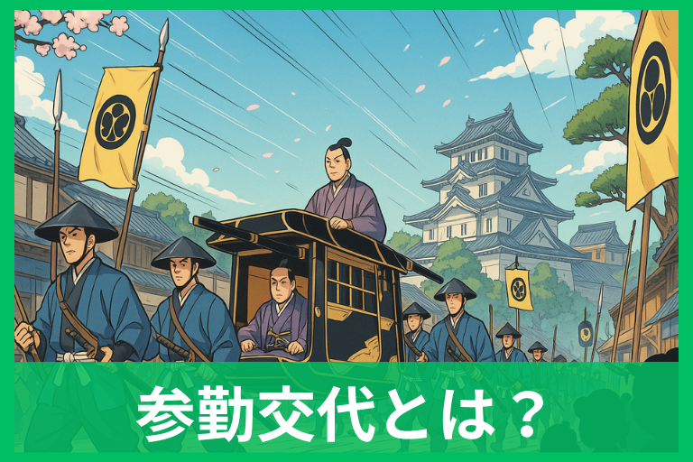 参勤交代とは？わかりやすく簡単解説 誰が・何年・なんのため？図解で整理