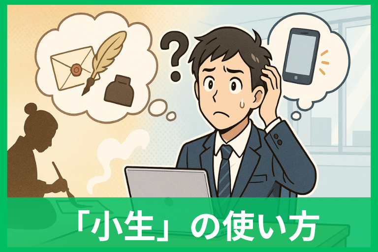 「小生」は死語？意味・NG場面・安全な言い換えを実例で総まとめ