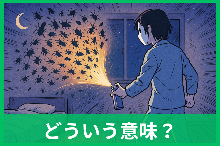 【夢占い】大量の虫を駆除する夢はストレスの合図?色・種類別の読み解き方