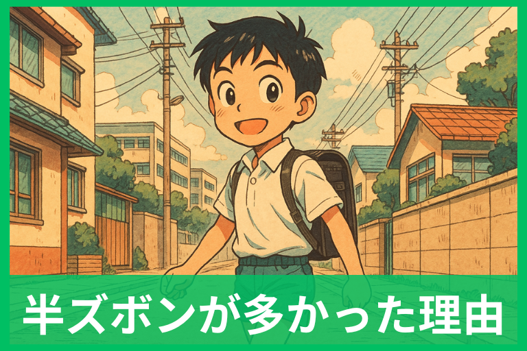 昭和の男の子はなぜ半ズボン？冬でも生足だった本当の理由を徹底解説