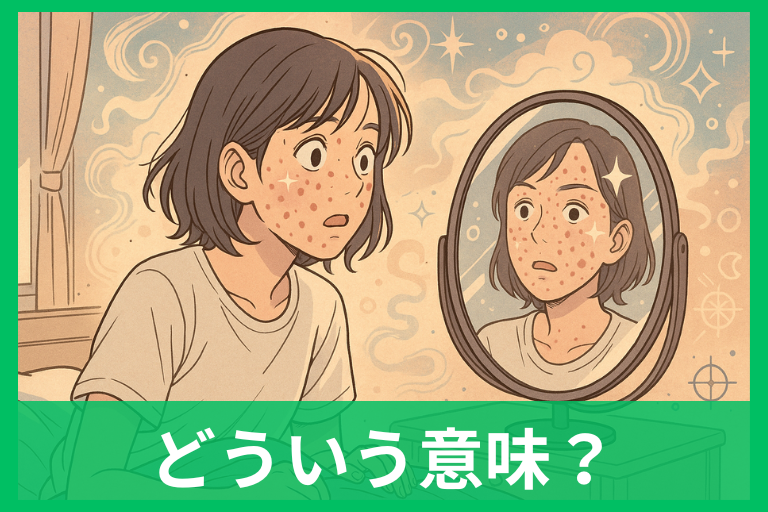 【夢占い】顔にニキビがたくさんできる夢の意味は?数・場所・行動別に完全ガイド