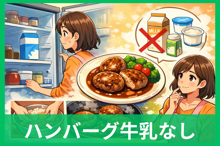 ハンバーグは牛乳なしでどうなる？固い・パサつく原因と対策を全部まとめ