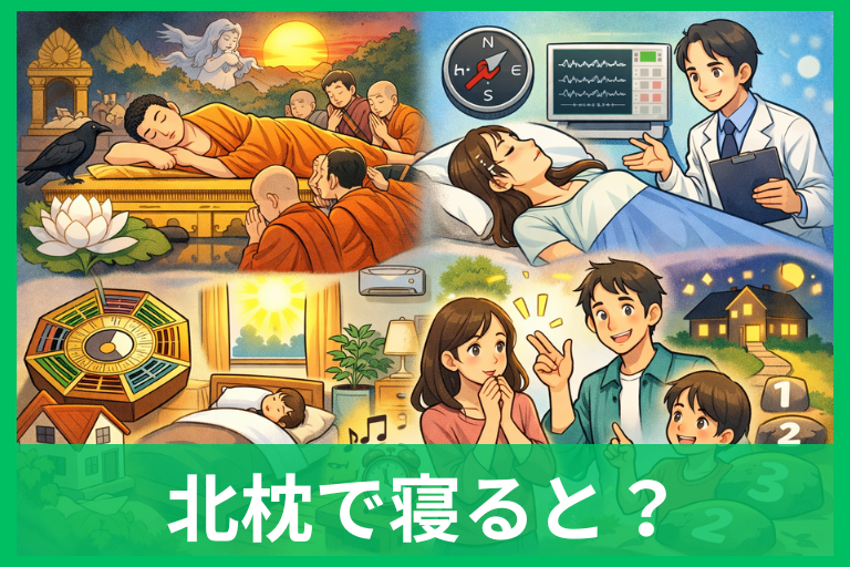 北枕で寝るとどうなる？縁起が悪い理由と風水・科学の結論を整理