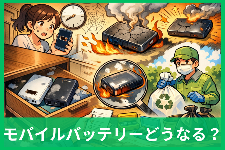 モバイルバッテリーを使わないとどうなる？放置で起きる劣化と正しい保管方法