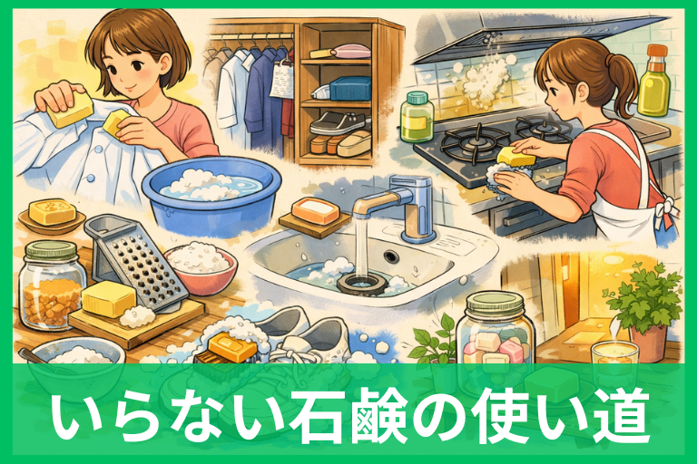 いらない石鹸の使い道まとめ 洗濯と掃除でスッキリ使い切るコツ