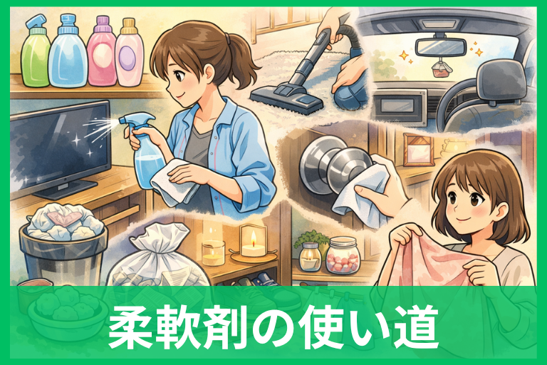 いらない柔軟剤の使い道まとめ 捨てる前に試したい掃除・静電気対策と処分方法