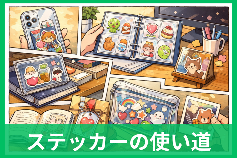ステッカーの使い道は貼らないが正解？飾る・持つ・保管のアイデアまとめ