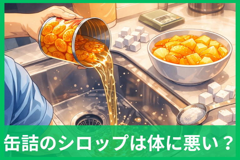 缶詰のシロップは体に悪い？糖度表示と“飲まないコツ”で不安が消える
