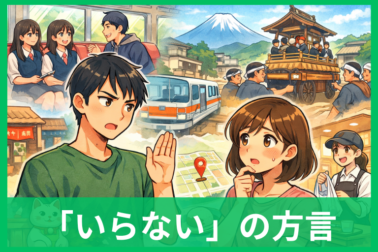 「いらない」の方言まとめ いらん・いらへん・いんない・いなんの違いがすぐ分かる