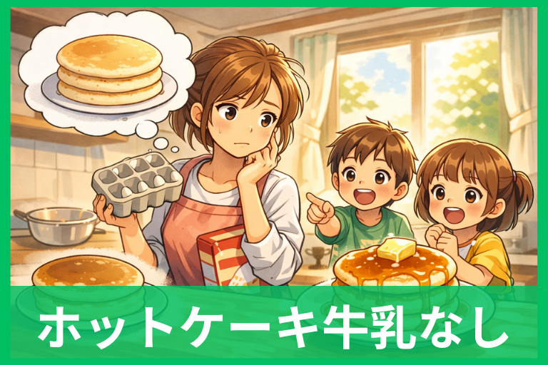 ホットケーキは卵なしでどうなる？ふくらみ・食感・焼き色の違いと失敗しないコツ