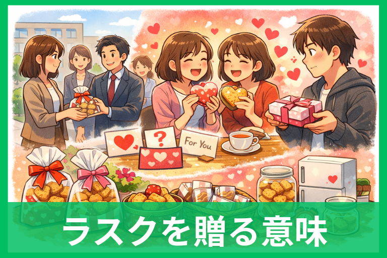 バレンタインにラスクを贈る意味は？「友だちでいよう」説と“意味なし”説をやさしく整理