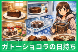 ガトーショコラの日持ち目安は？冷蔵・冷凍・常温の保存術をやさしく解説