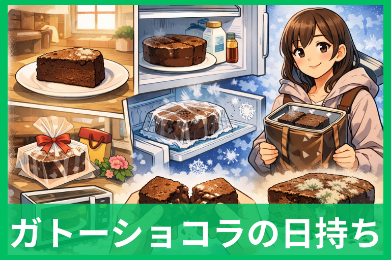 ガトーショコラの日持ち目安は？冷蔵・冷凍・常温の保存術をやさしく解説