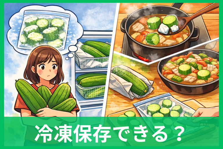 へちまの冷凍保存はできる？下処理と凍ったまま調理で失敗しないコツ