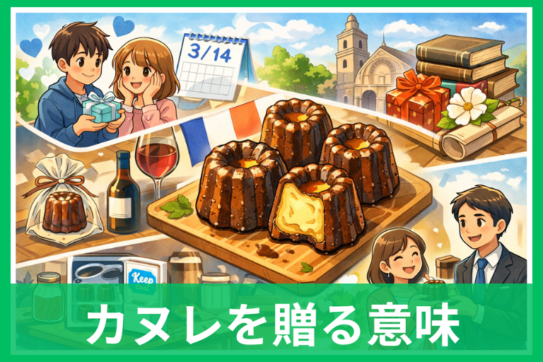 ホワイトデーにカヌレを贈る意味は?不安が消える考え方と渡し方