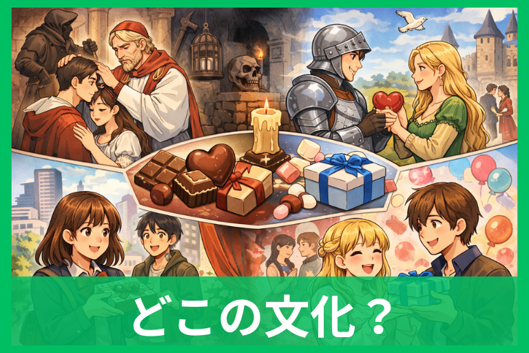 バレンタインはどこの文化？起源から「なぜ日本はチョコなのか？」まで分かりやすく解説