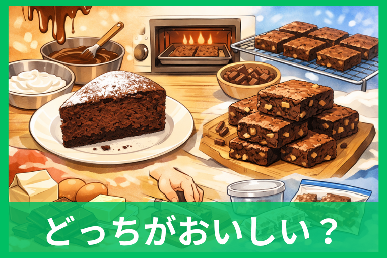 ガトーショコラとブラウニーどっちがおいしい？迷ったらここを見る！好み別の選び方まとめ