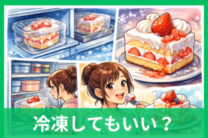 ショートケーキを冷凍してもおいしい！失敗しない包み方・期間・解凍のコツ