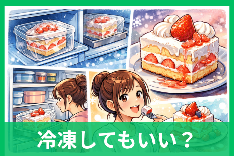 ショートケーキを冷凍してもおいしい！失敗しない包み方・期間・解凍のコツ