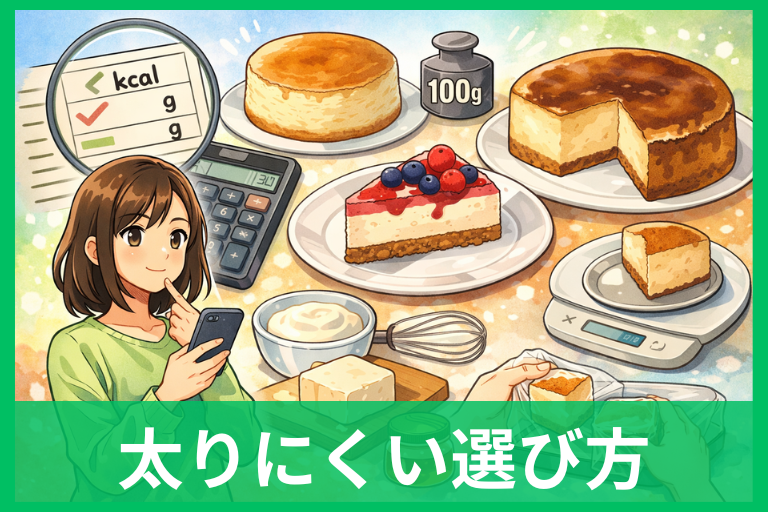 チーズケーキのカロリーが低い順でわかる一番太りにくい選び方ガイド