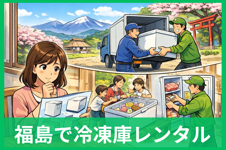福島で家庭用の冷凍庫をレンタルしたい人へ 短期も長期も迷わない選び方を解説