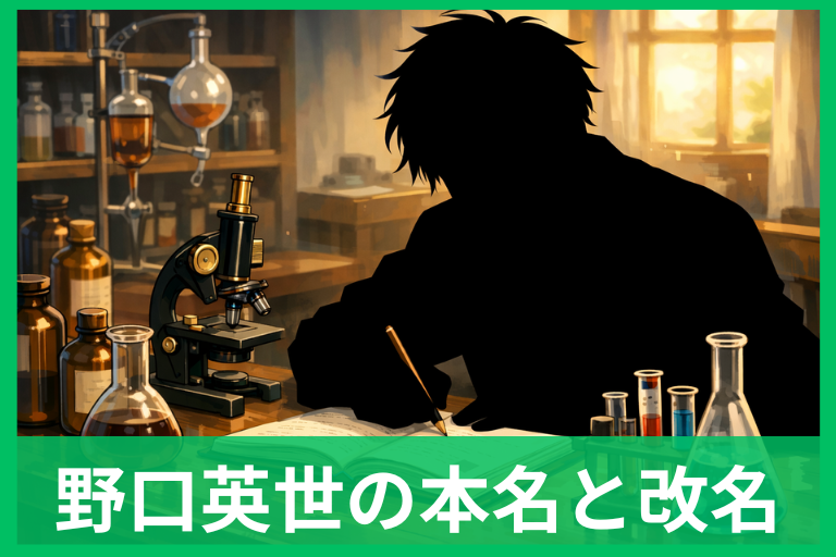 野口英世の本名は「清作」！改名した理由！いつ？なぜ？が一気にわかる