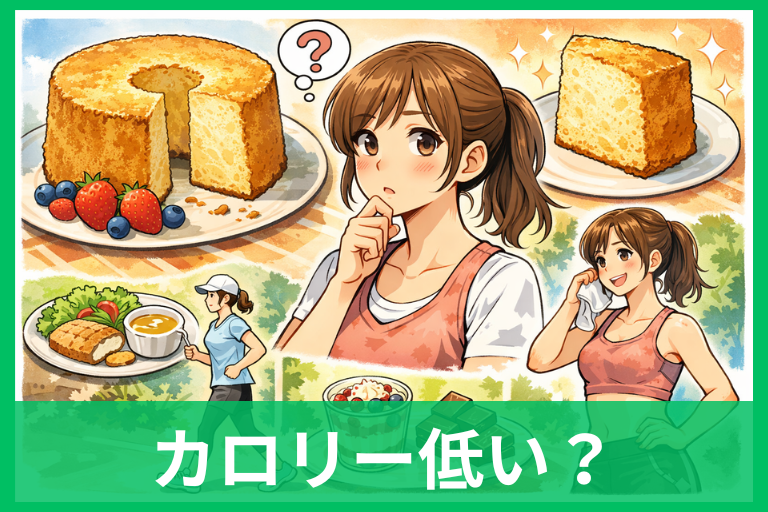シフォンケーキは本当にカロリーが低い？「1切れの目安」と太りにくい食べ方がわかる徹底解説