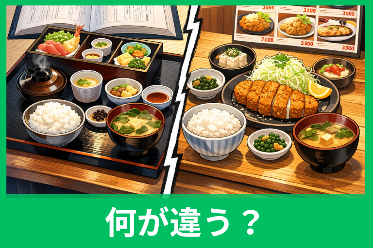 御膳と定食の違いをやさしく解説　意味・使い分け・メニューの見分け方まで