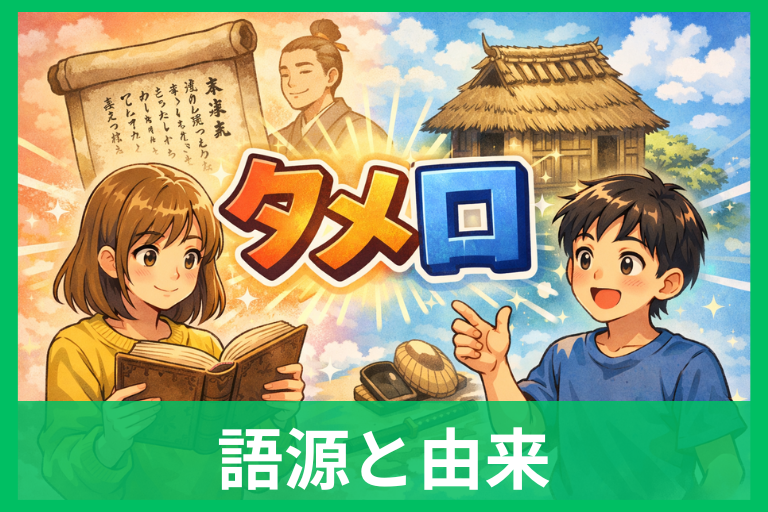 「タメ口」の語源と由来をやさしく解説 なぜ“対等な話し方”の意味になったのか