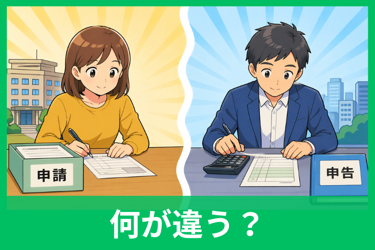 申請と申告の違いとは？意味・使い分け・届出との違いまでやさしく解説