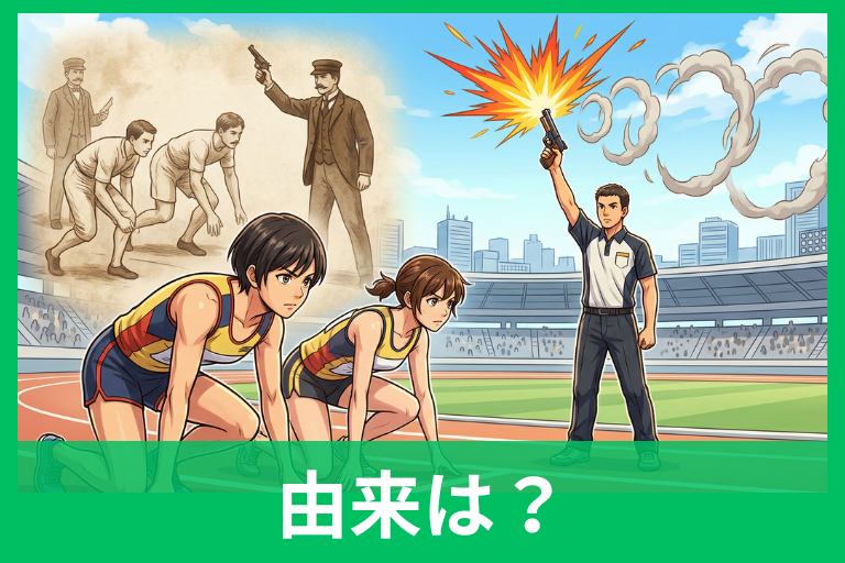 「位置についてよーいドン」の由来とは？いつ生まれたのか、正式な合図との違いまでわかりやすく解説