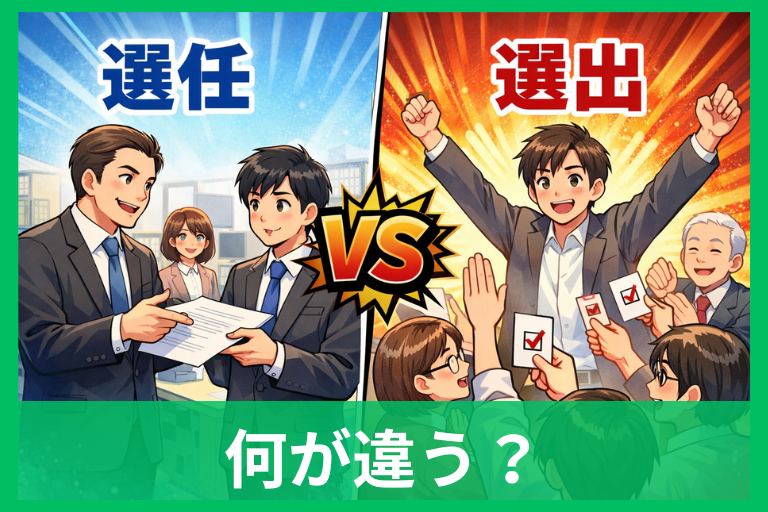 「選任」と「選出」の違いとは？意味・使い分け・選定との違いまでやさしく解説