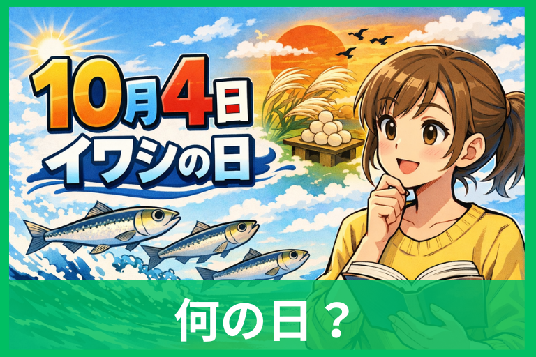 いわしの日って何の日？10月4日の由来と意味をやさしく解説