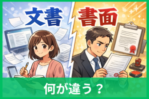 文書と書面の違いとは？意味・使い分け・法律上の扱いをわかりやすく解説