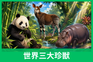 世界三大珍獣はなぜこの3匹？理由・由来・本当の珍しさをわかりやすく解説