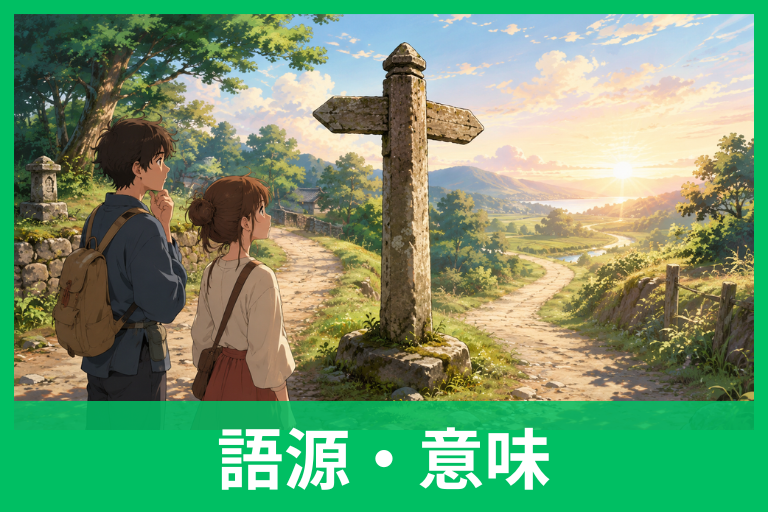 「道しるべ」の語源とは？“知る”から生まれた、迷わないための美しい日本語