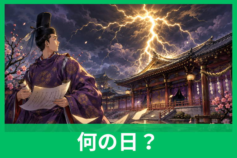 雷記念日の由来とは？菅原道真・清涼殿落雷事件・天神信仰までやさしく解説