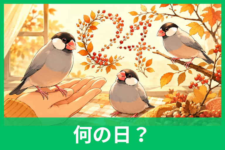 文鳥の日の由来とは？10月24日に込められた「手に幸せ」の意味をやさしく解説