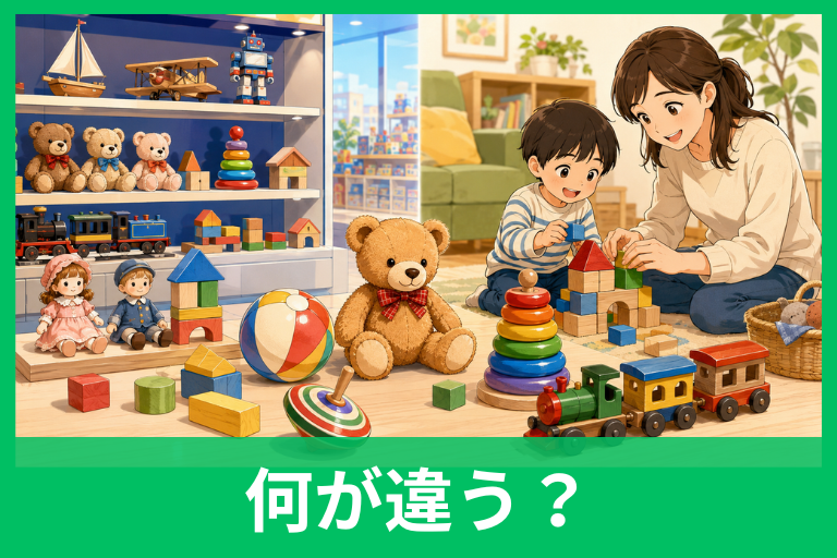 玩具とおもちゃの違いは？意味・読み方・使い分けをやさしく解説