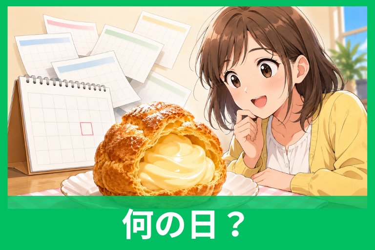 シュークリームの日の由来は？毎月19日の理由と名前の意味をやさしく解説