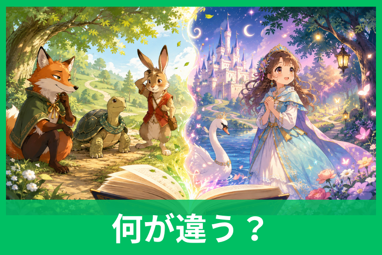 寓話と童話の違いとは？イソップとアンデルセンでわかる物語の見分け方