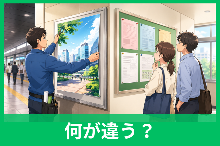「掲出」と「掲示」の違いを一発理解！意味・使い分け・例文までやさしく解説