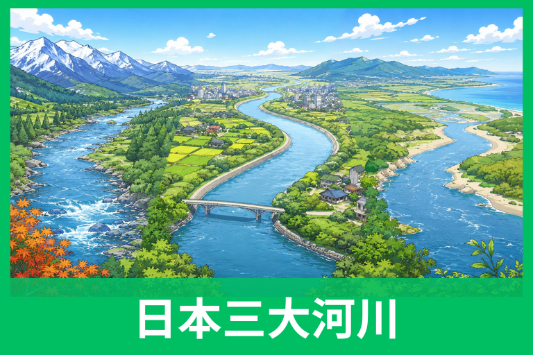 日本三大河川の覚え方 信濃川・利根川・石狩川を語呂合わせで一発暗記！