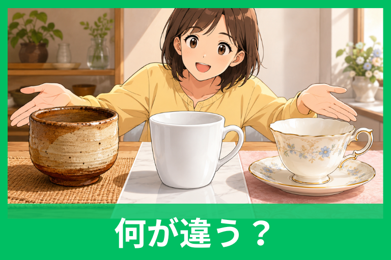 陶器・磁器・ボーンチャイナの違いをやさしく解説！見分け方と選び方まで丸わかり